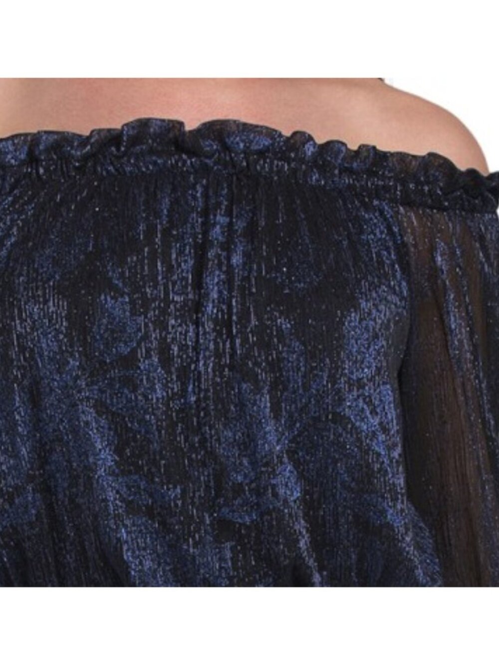 ADRIANNA PAPELL Off The Shoulder Jumpsuit - Picture 3 of 5